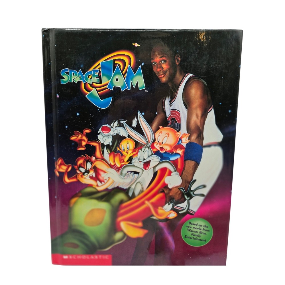 Space Jam Michael Jordan Scholastic 1996 1st printing Looney Tunes Hardback book